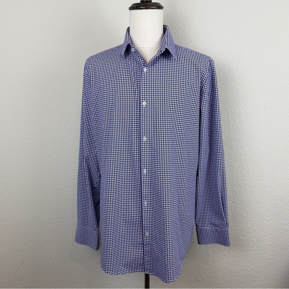 MIZZEN + MAIN Men’s Leeward Long Sleeve Performance Button Down | XL Trim Fit